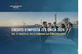 Dal 31 marzo aprono le domande per il credito di imposta Zes unica 2026