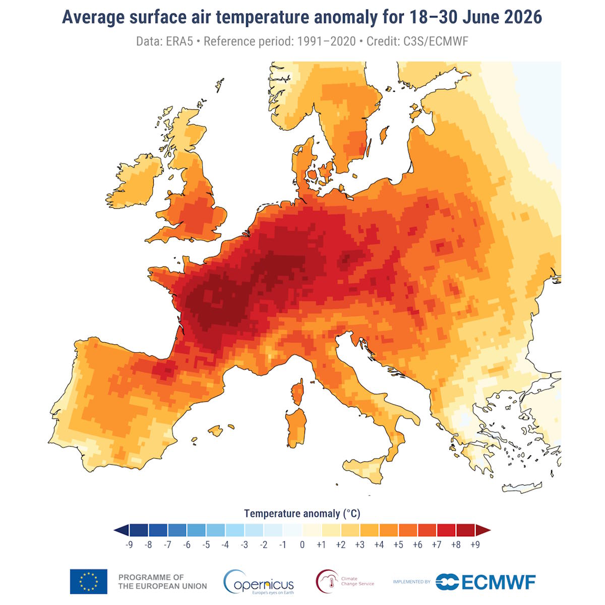 Clima, giugno 2026 tra i più caldi di sempre: l'Europa soffoca, gli oceani raggiungono nuovi record e cresce l'allarme per un possibile El Niño