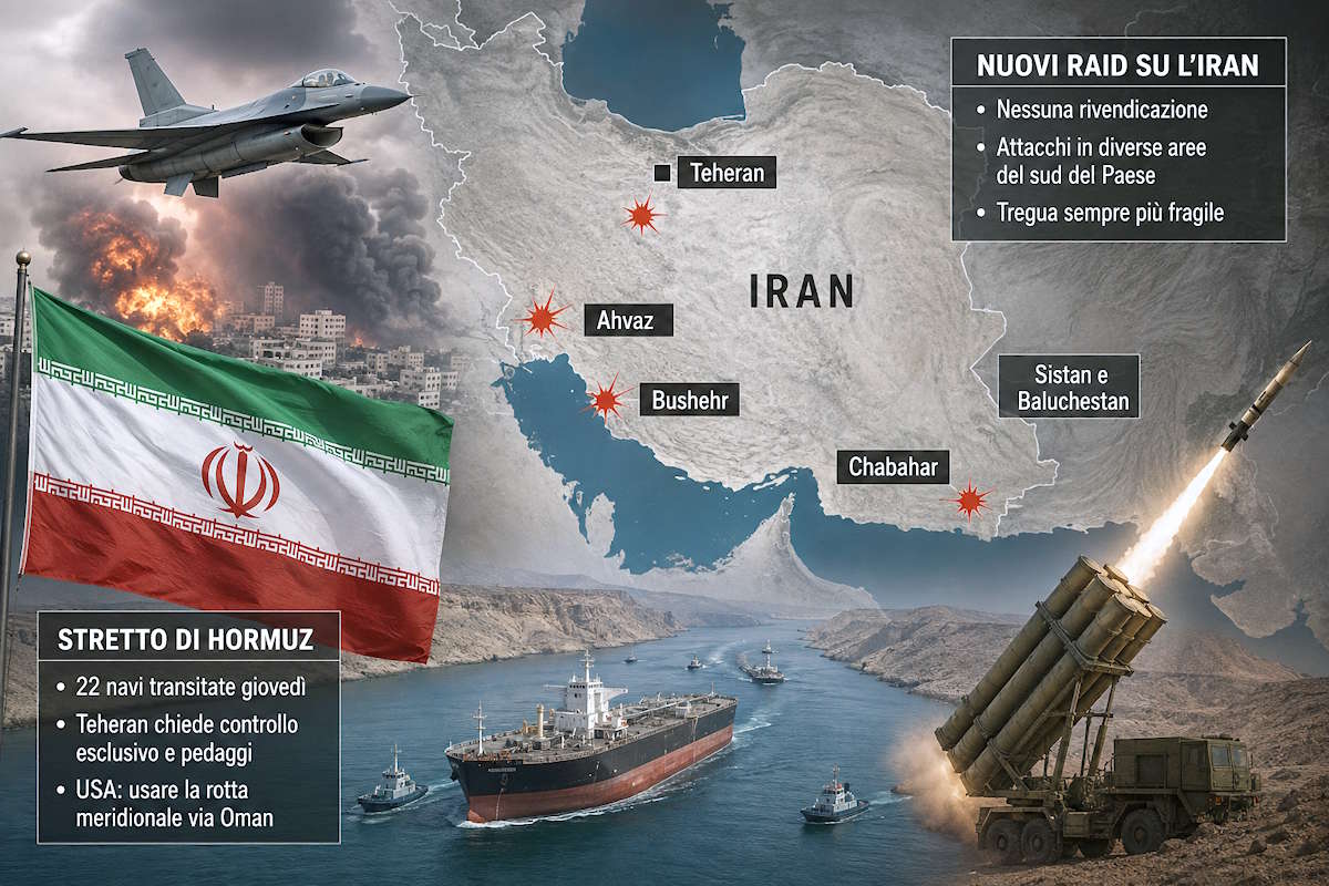 Nuovi raid sull'Iran, mistero sugli autori. Tregua sempre più fragile, Teheran rilancia sullo Stretto di Hormuz